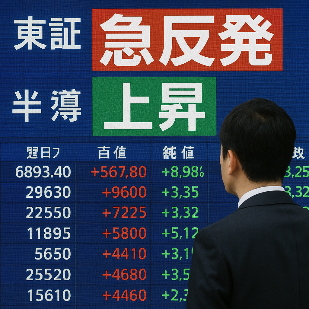 【4/14 市場メモ】日経平均1,374円高——米・イラン再協議期待で急反発、57,877円